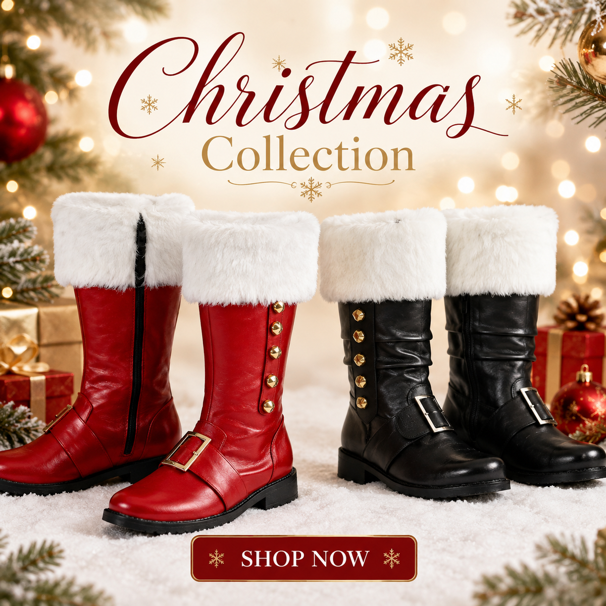 Weihnachtsstiefel Herren 2026: Die besten Santa Claus Stiefel für Weihnachtsmann, Weihnachtsmarkt & Cosplay