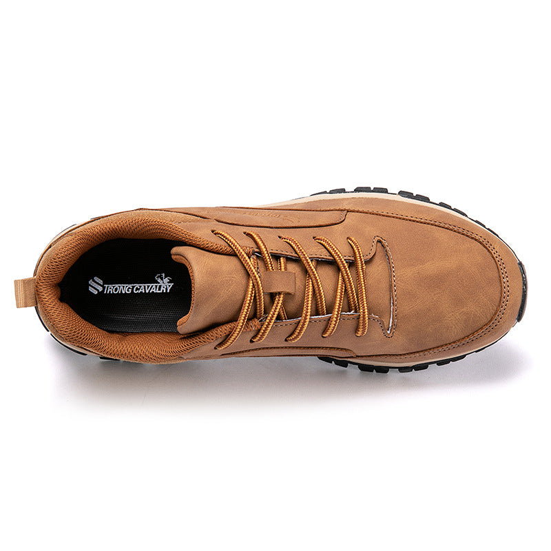 WildKing Herren Leder Wasserdichte Sneaker D3005