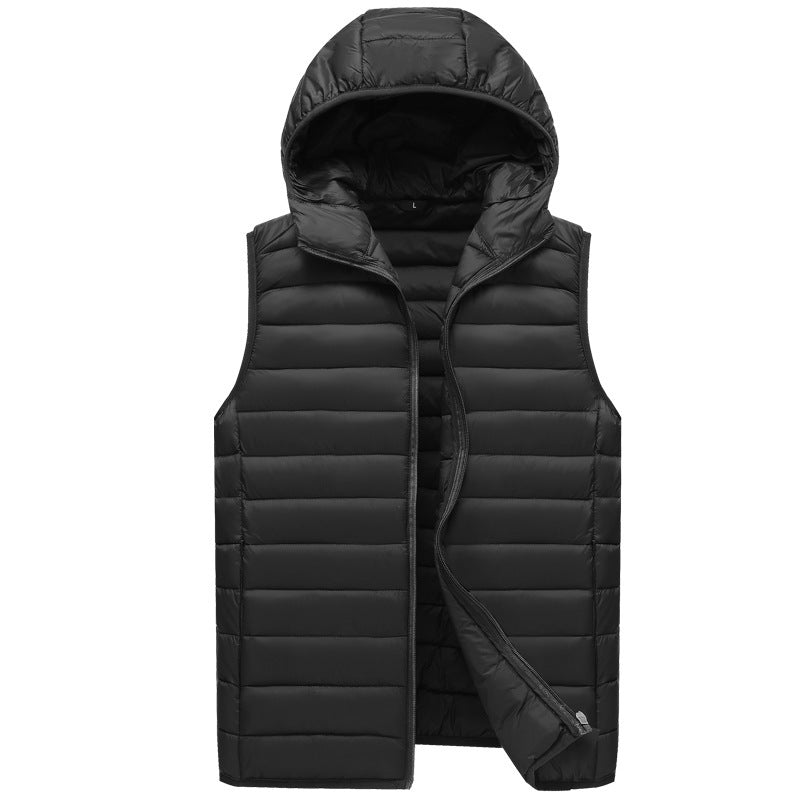 Wildking Herren Leichte Thermo-Wasserdichte Weste mit Kapuze – Q3024
