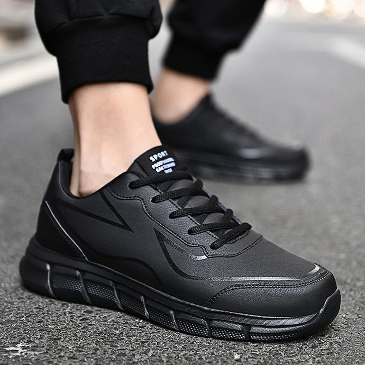 WildKing Herren Leder Rutschfeste Trainings- & Jogging-Sneaker D3010