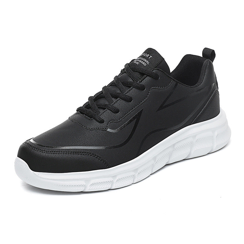 WildKing Herren Leder Rutschfeste Trainings- & Jogging-Sneaker D3010