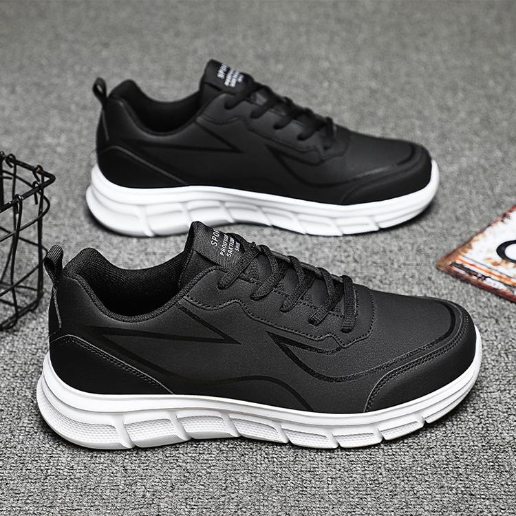 WildKing Herren Leder Rutschfeste Trainings- & Jogging-Sneaker D3010