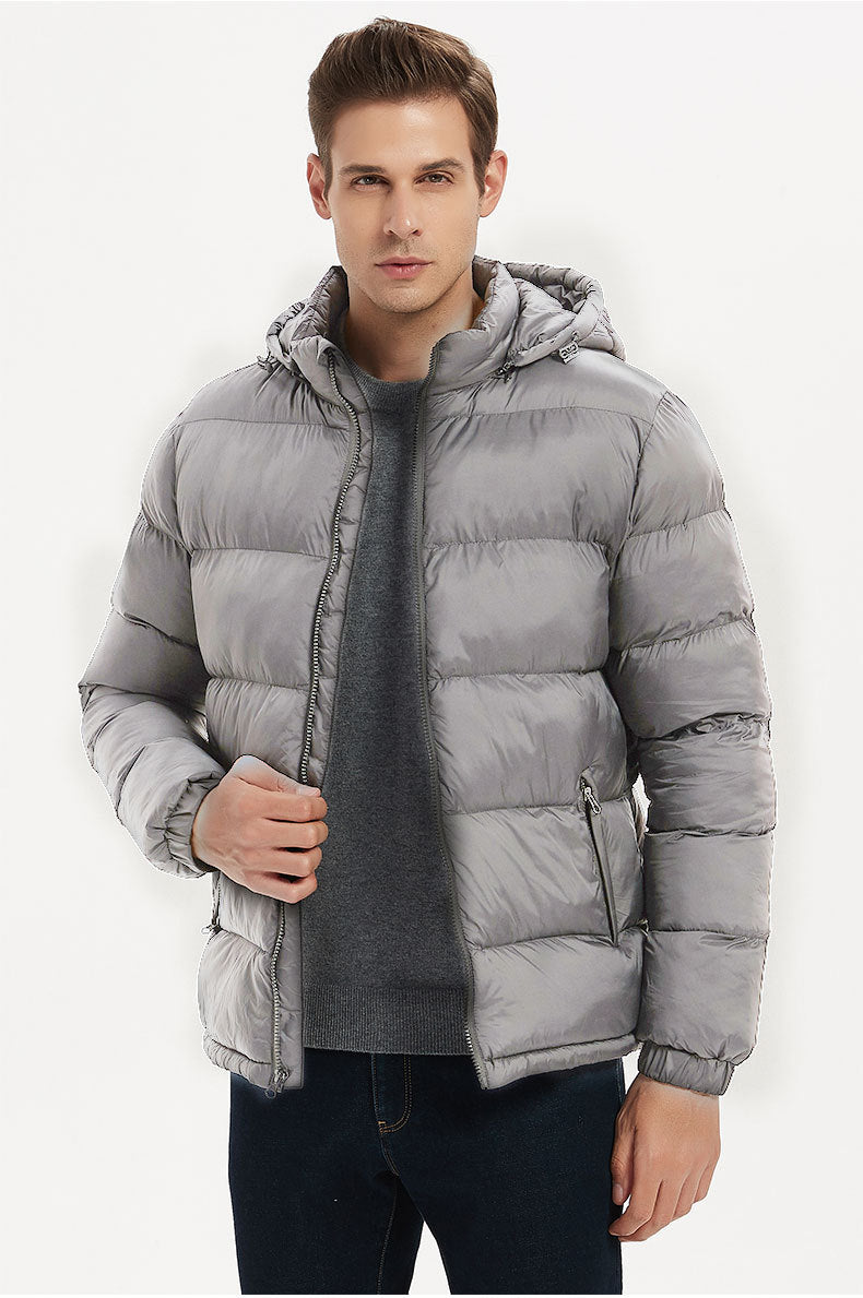 Wildking Herren Winterjacke mit Abnehmbarer Kapuze – Warm Gefüttert – T507
