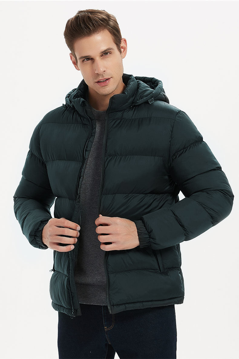 Wildking Herren Winterjacke mit Abnehmbarer Kapuze – Warm Gefüttert – T507