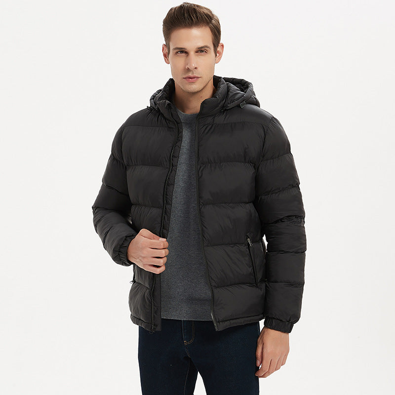 Wildking Herren Winterjacke mit Abnehmbarer Kapuze – Warm Gefüttert – T507