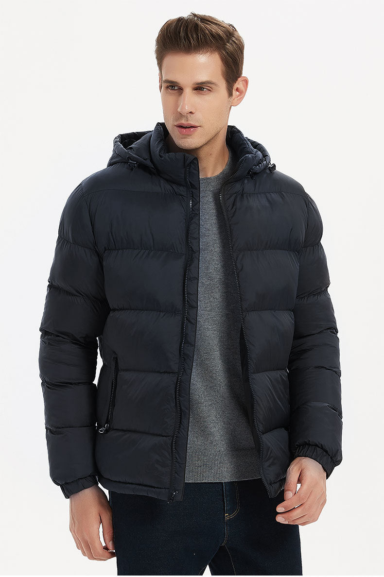 Wildking Herren Winterjacke mit Abnehmbarer Kapuze – Warm Gefüttert – T507