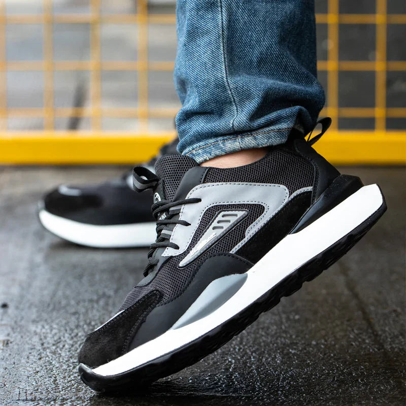 Wildking Unzerstörbare Sicherheitsschuhe – Leichte Arbeitssneaker mit Stahlkappe R009