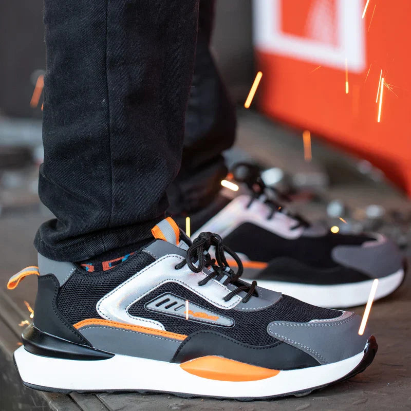 Wildking Unzerstörbare Sicherheitsschuhe – Leichte Arbeitssneaker mit Stahlkappe R009