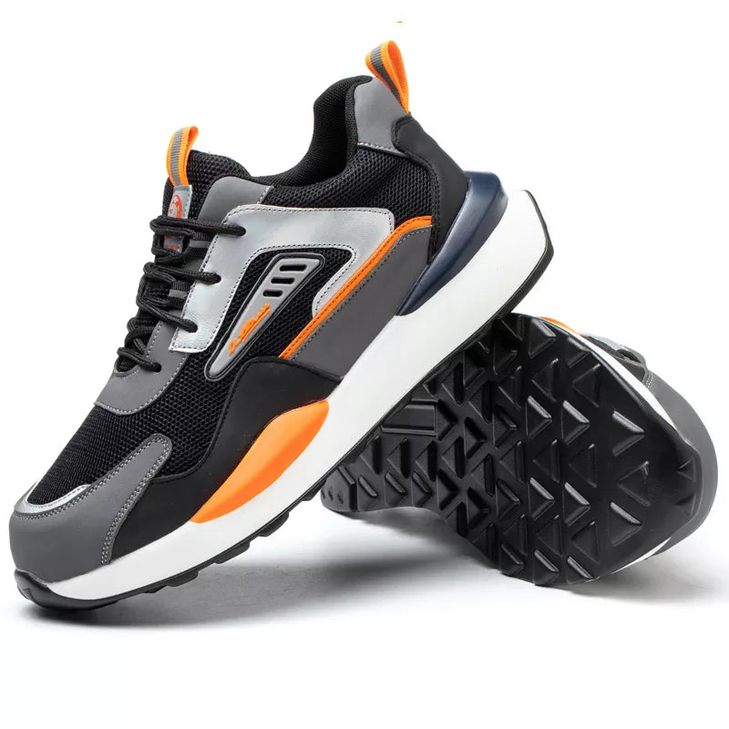 Wildking Unzerstörbare Sicherheitsschuhe – Leichte Arbeitssneaker mit Stahlkappe R009