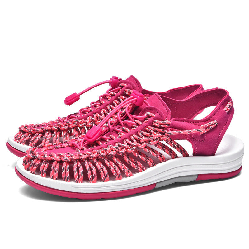 Wildking Handgewebte Zehen-frei Strandsandalen 2.5