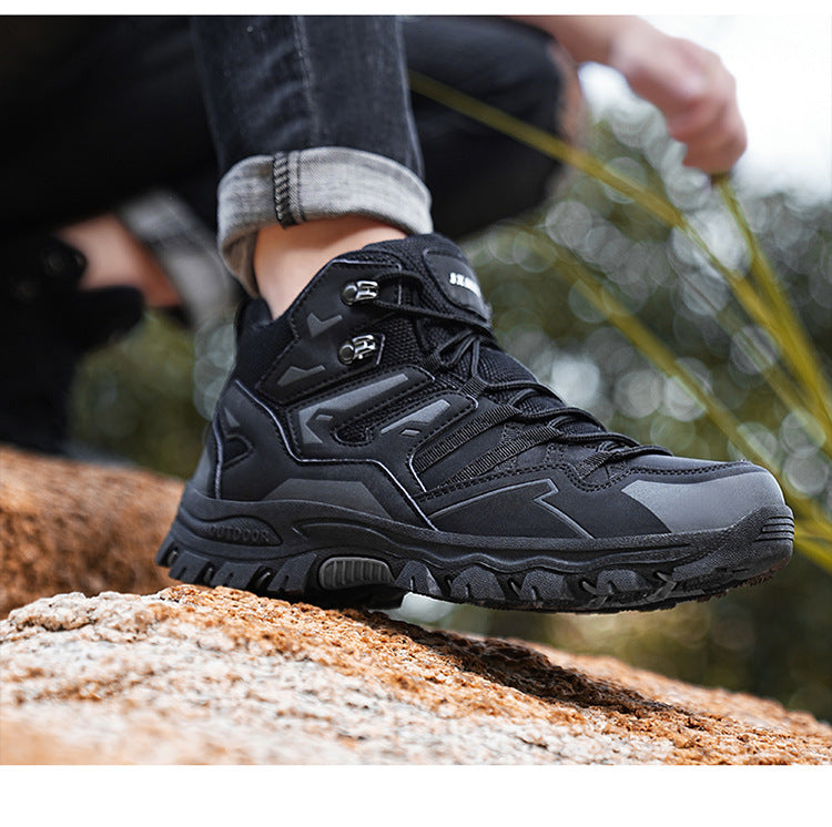 Wildking Herren Wasserdichte Mid-Cut Hiking Boots B6321 – Knöchelhohe Outdoor-Stiefel mit Grip & Allwetter-Schutz