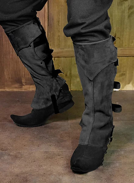 Wildking Mittelalterliche Gamaschen – Piraten-Stiefelstulpen & Schuhüberzüge