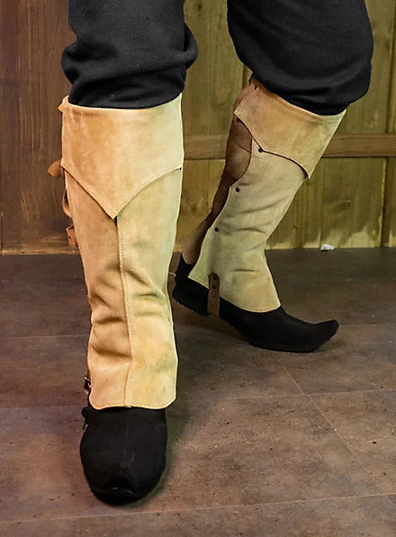 Wildking Mittelalterliche Gamaschen – Piraten-Stiefelstulpen & Schuhüberzüge