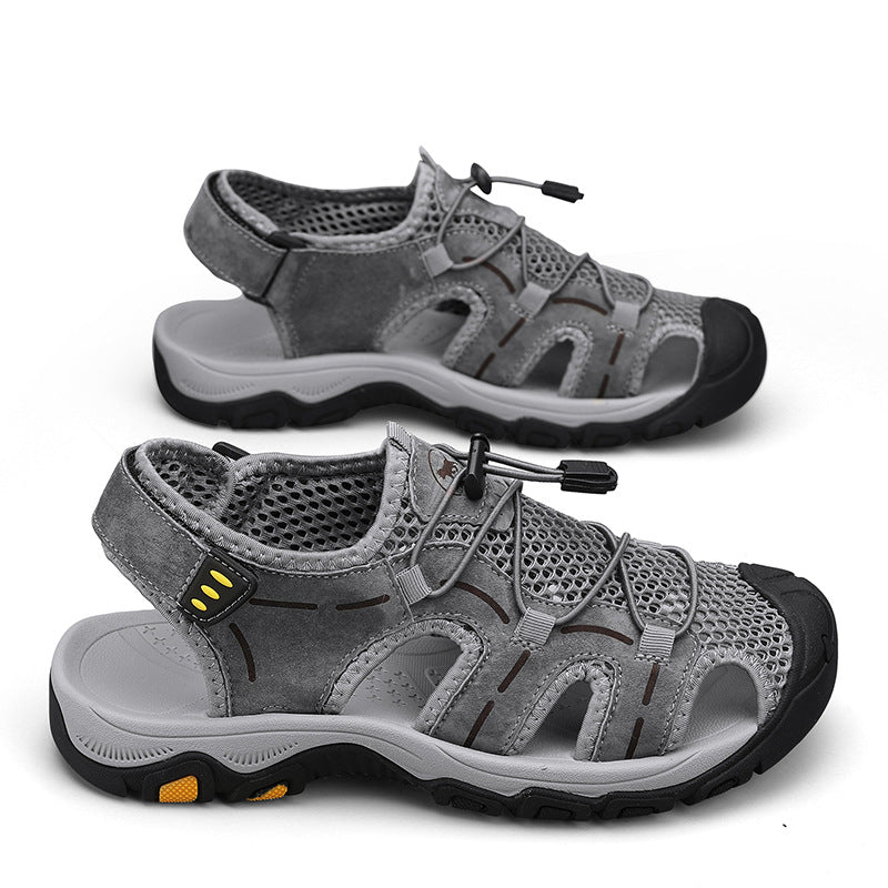 Wildking Herren Zehentrenner Sandalen mit Abfluss & Rutschfester Sohle 5.5