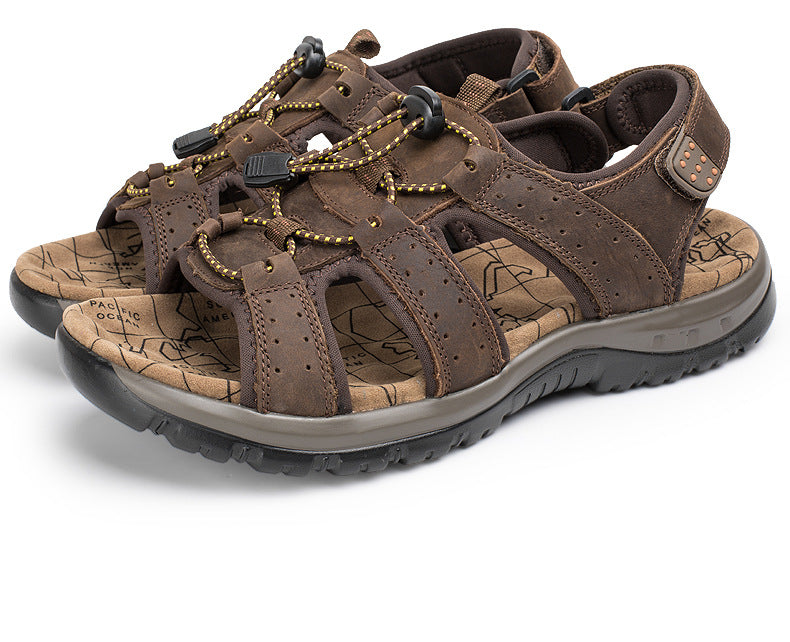 Wildking Herren Ledersandalen P2038