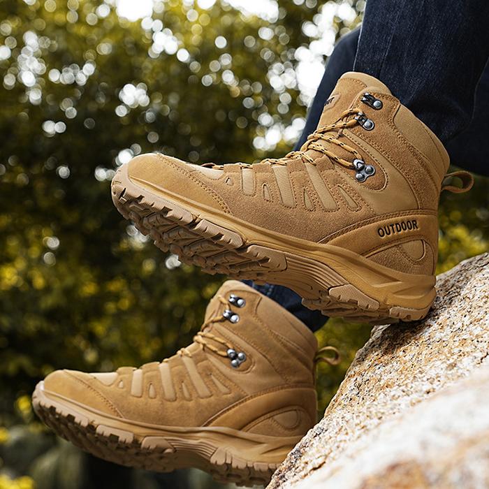 WildKing Herren Mid-Top Verschleißfeste Rutschfeste Wanderschuhe A15