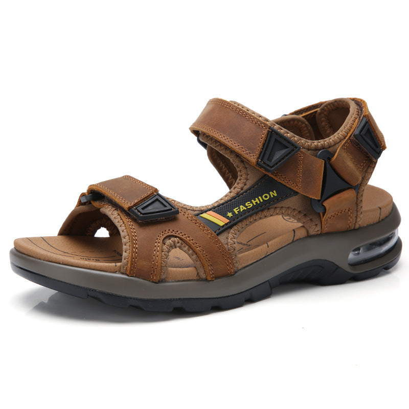 Wildking Herren Ledersandalen P1225 mit dicker Sohle und offener Zehenpartie