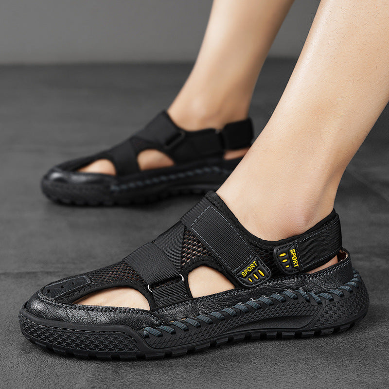 Wildking Herren Zehenschutz-Atemaktive Hollow-Mesh Wasserschuhe 1.5