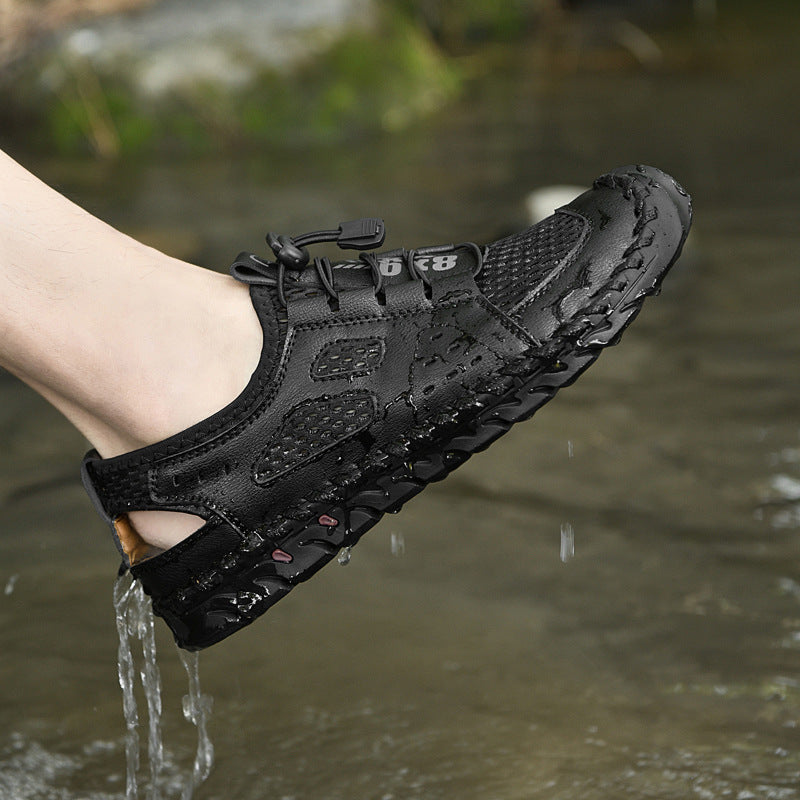 Wildking Herren Zehenschutz-Atemaktive Hollow-Mesh Wasserschuhe 2.0