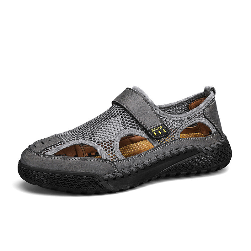 Wildking Herren Zehenschutz-Atemaktive Hollow-Mesh Wasserschuhe