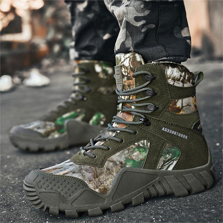 WildKing Herren Wasserdichte Camouflage Wander- & Taktische Stiefel B6039