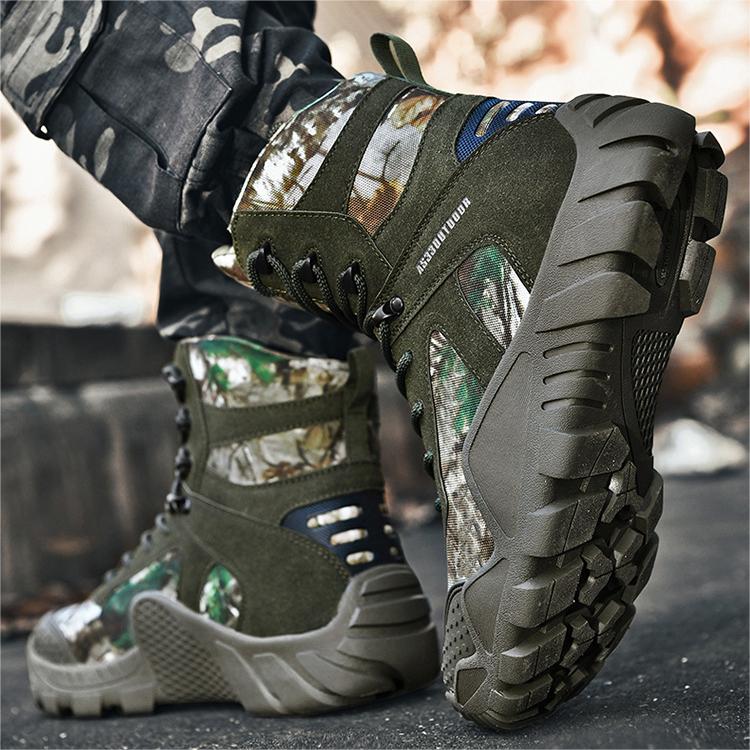 WildKing Herren Wasserdichte Camouflage Wander- & Taktische Stiefel B6039