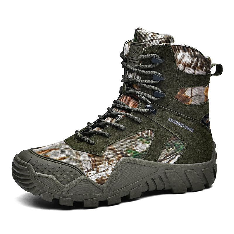 WildKing Herren Wasserdichte Camouflage Wander- & Taktische Stiefel B6039