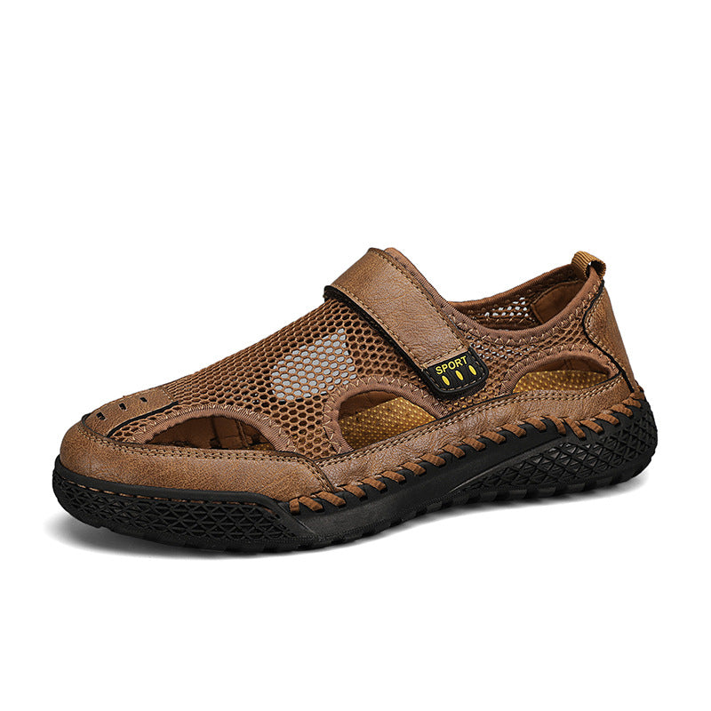 Wildking Herren Zehenschutz-Atemaktive Hollow-Mesh Wasserschuhe