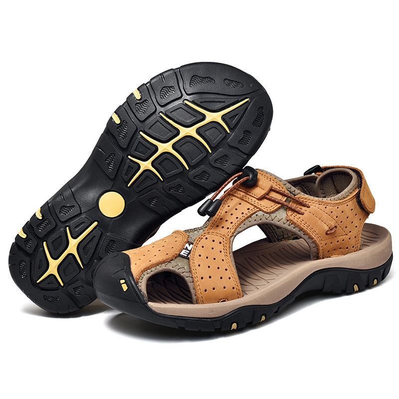 Wildking Herren Drainage-Zehen Rutschfeste Sandalen P1002