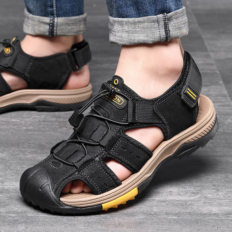 Wildking Herren Drainage-Zehen Rutschfeste Sandalen P1007
