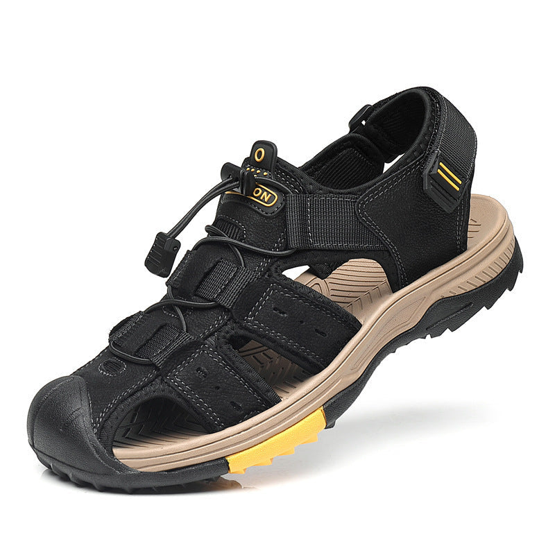 Wildking Herren Drainage-Zehen Rutschfeste Sandalen P1007