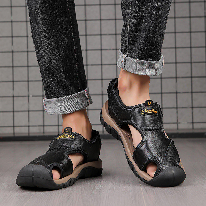 Wildking Herren Drainage-Zehen Rutschfeste Sandalen P1006