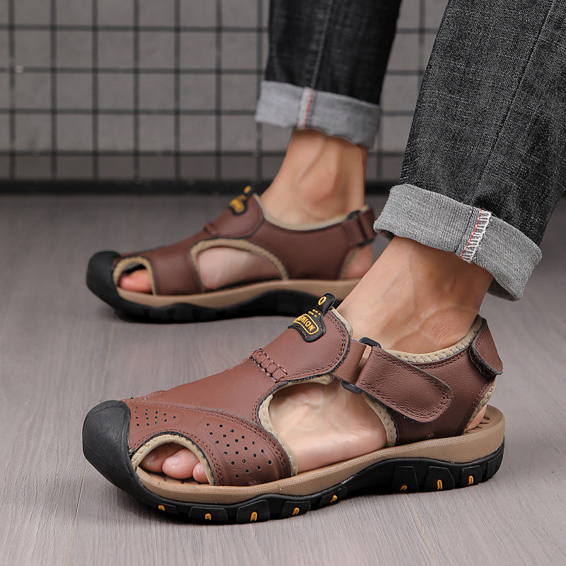 Wildking Herren Drainage-Zehen Rutschfeste Sandalen P1006