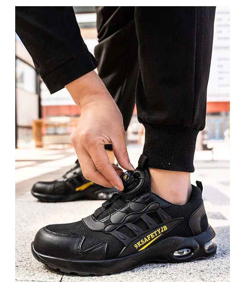 Wildking Leichte Arbeitsschuhe Sicherheitsschuhe mit Drehknopf R017