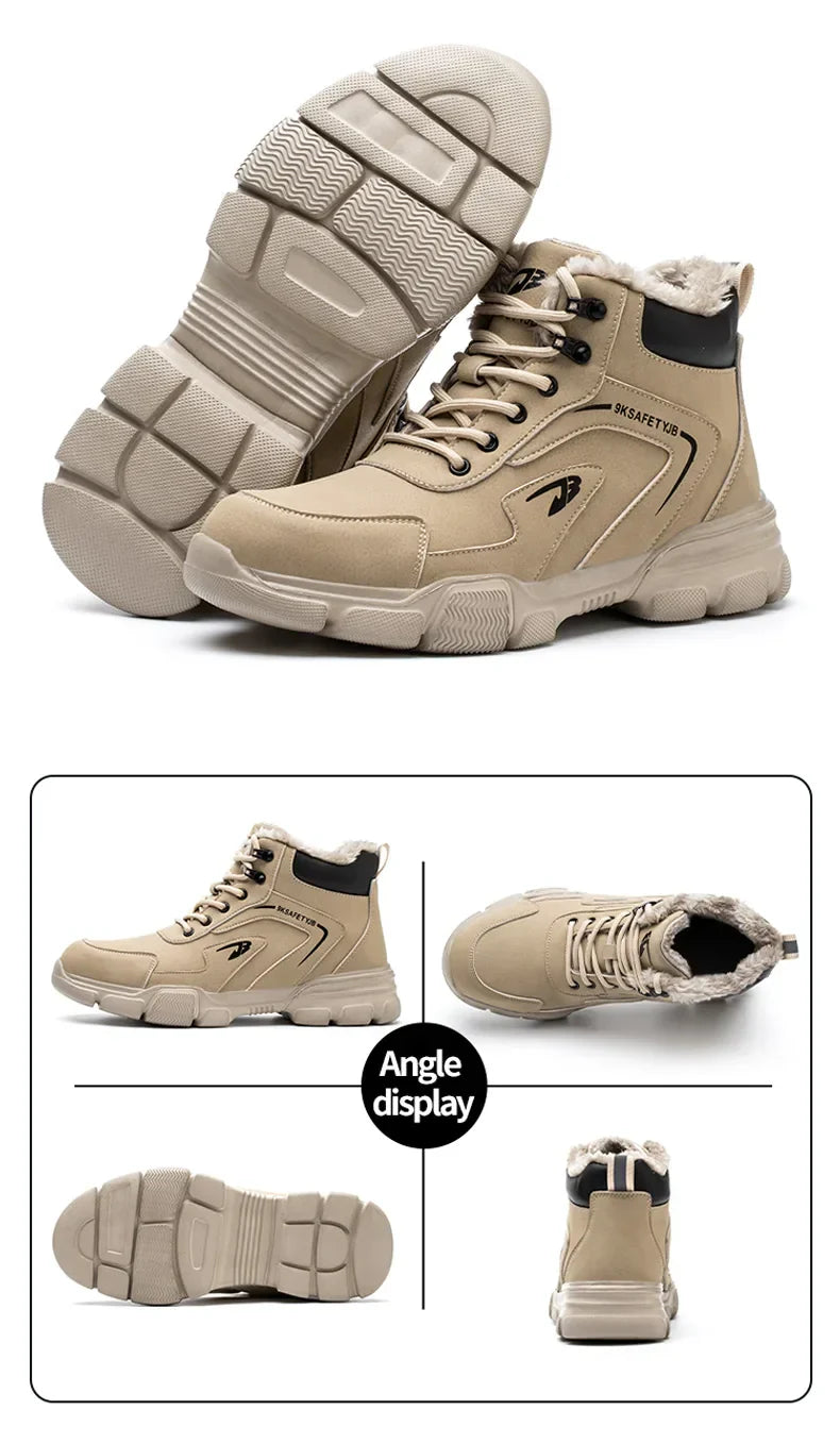 Wildking Neue Arbeitssicherheitsstiefel – Anti-Smash & Anti-Puncture mit Stahlkappe – R019