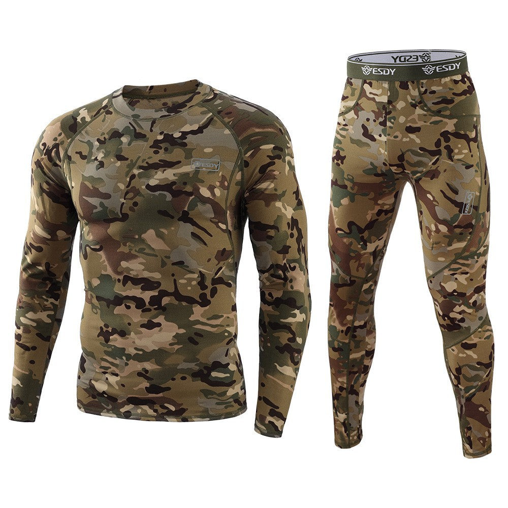 WildKing Herren Camo Thermo Schnelltrocknendes Schweißableitendes Unterwäsche Set G7