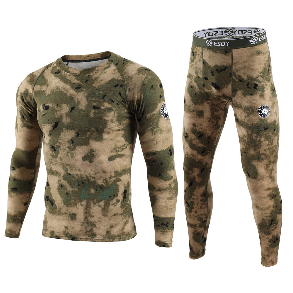 WildKing Herren Camo Thermo Schnelltrocknendes Schweißableitendes Unterwäsche Set G8