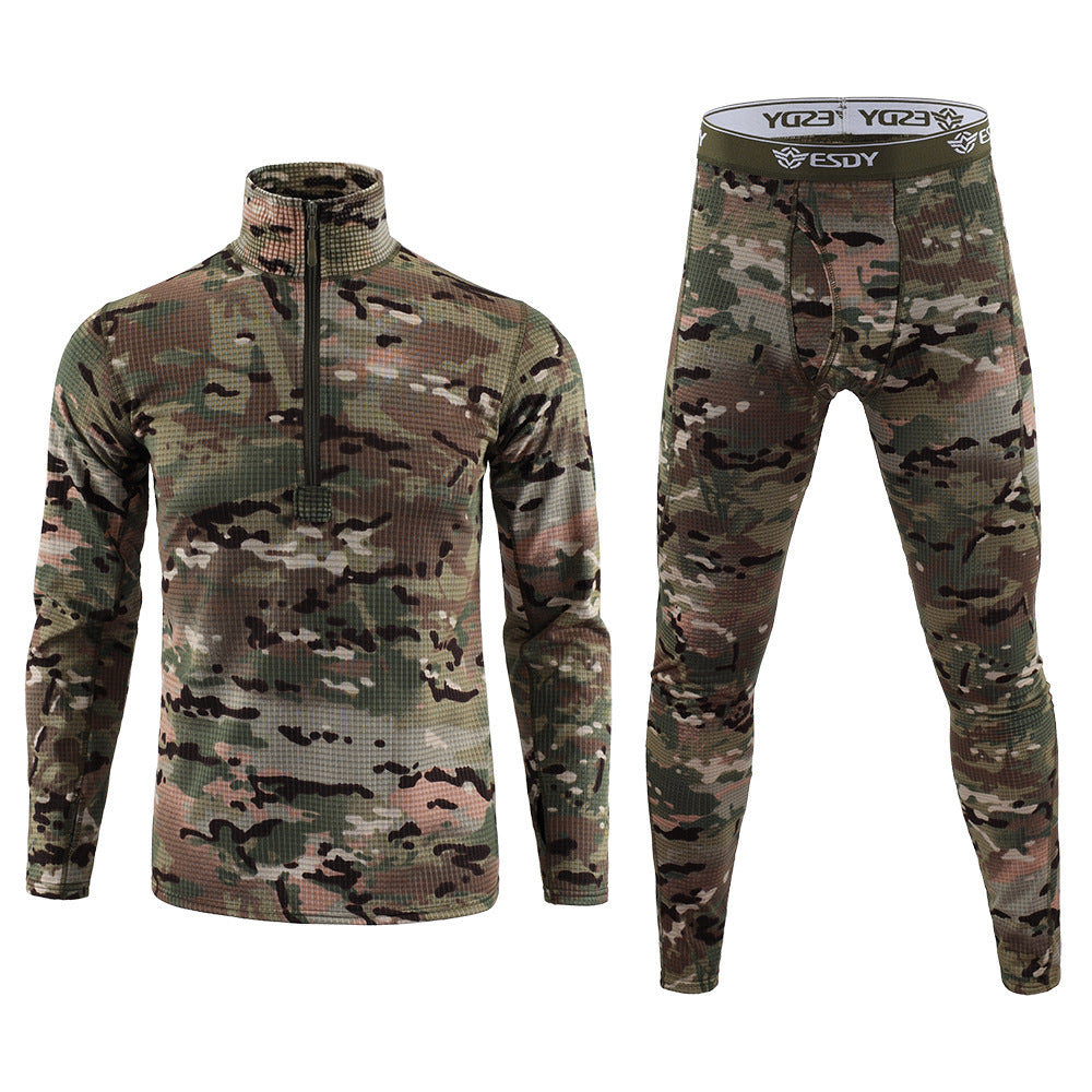 WildKing Herren Camo Waffelgewebe Unterwäsche Set G9