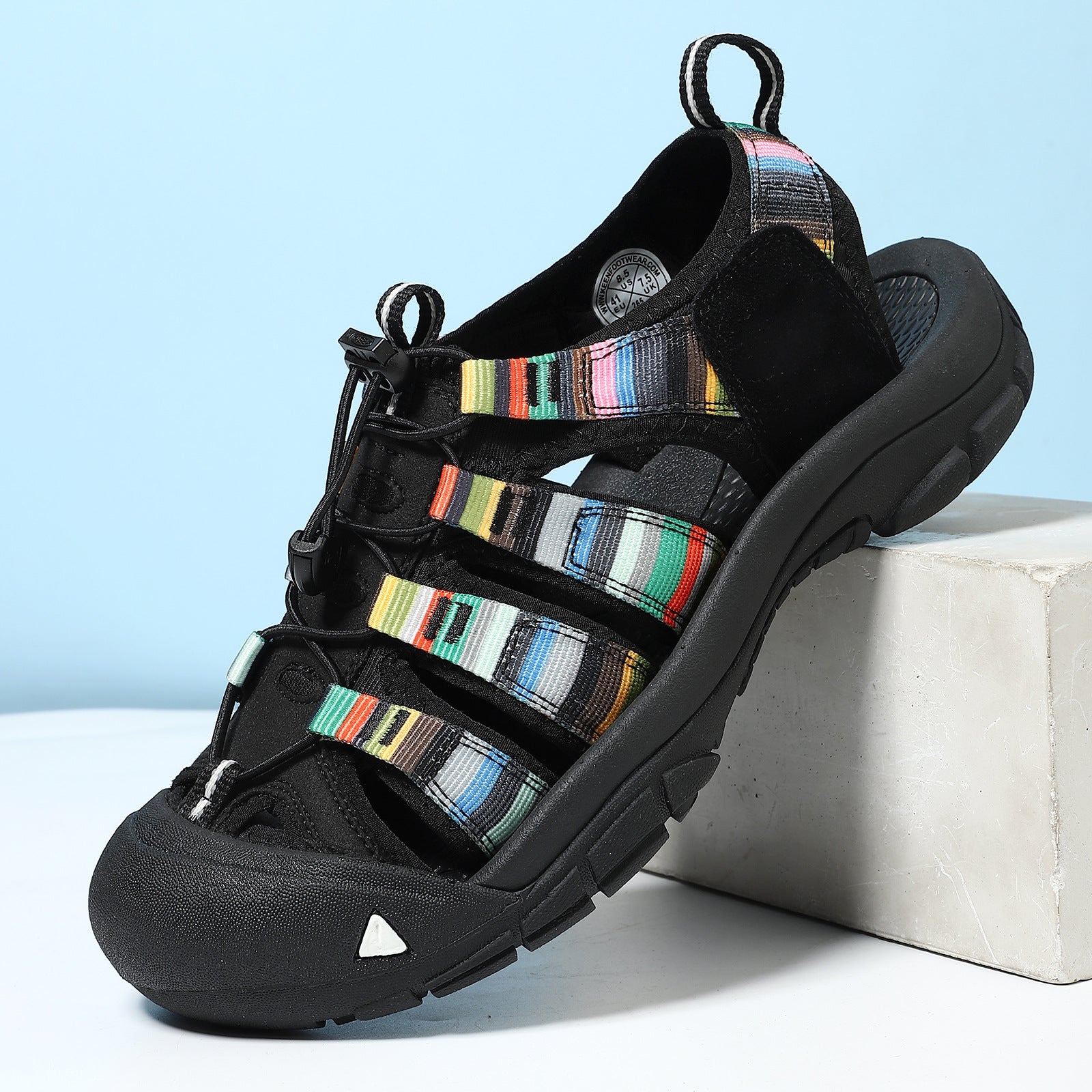 WildKing Herren Outdoor-Sandalen mit Zehenschutz – Geschlossene Wander- & Strandsandalen A0081