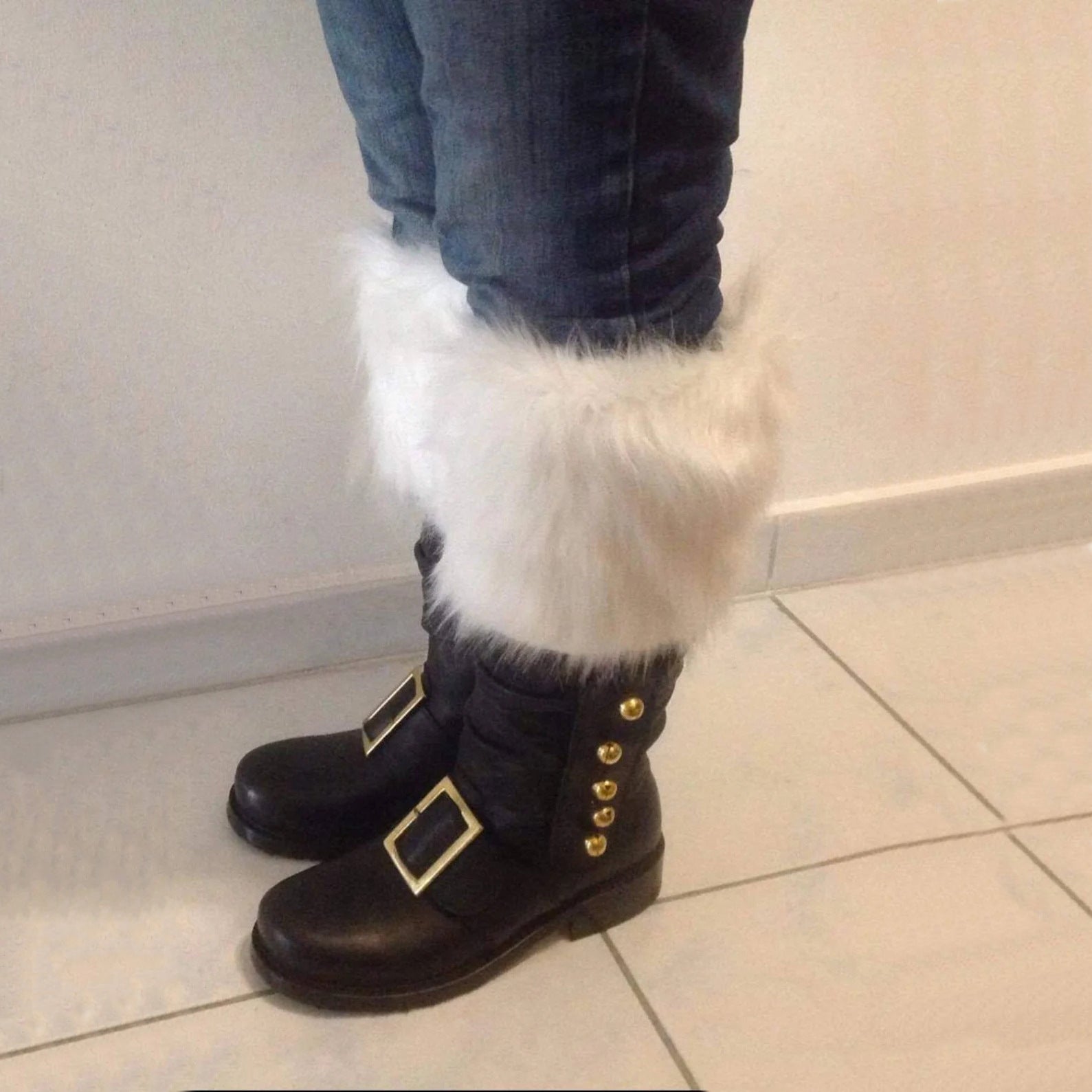 WildKing Herren Handgefertigte Renaissance Weihnachtsstiefel aus Leder 1002