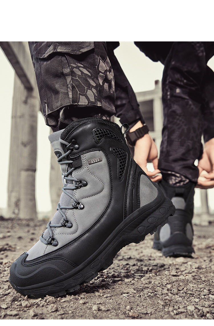 WildKing Herren High-Top Wasserdichte Arbeitsstiefel P7008