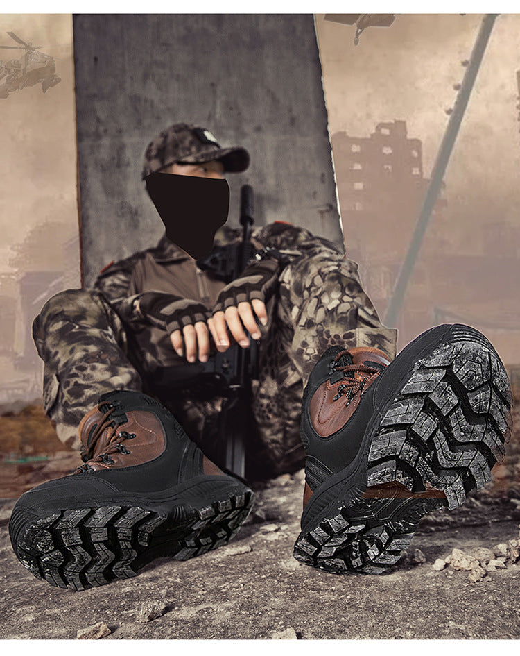 WildKing Herren High-Top Wasserdichte Arbeitsstiefel P7008