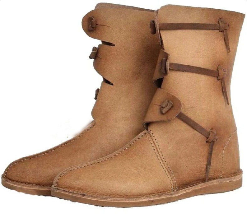 WildKing Herren Mittelalter Wikinger Piraten Stiefel B1879