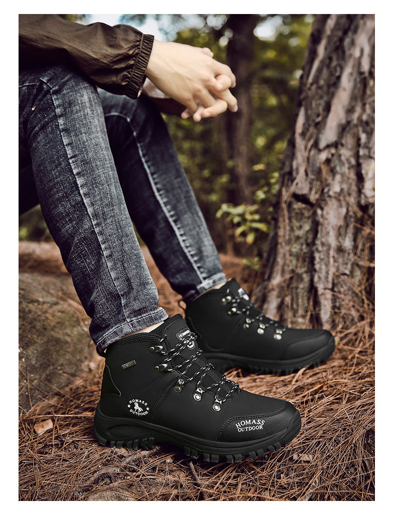 WildKing Herren Mid-Cut Stahlkappen-Wanderschuhe B2042 – Wasserdicht, Rutschfest & Robuste Outdoor-Boots