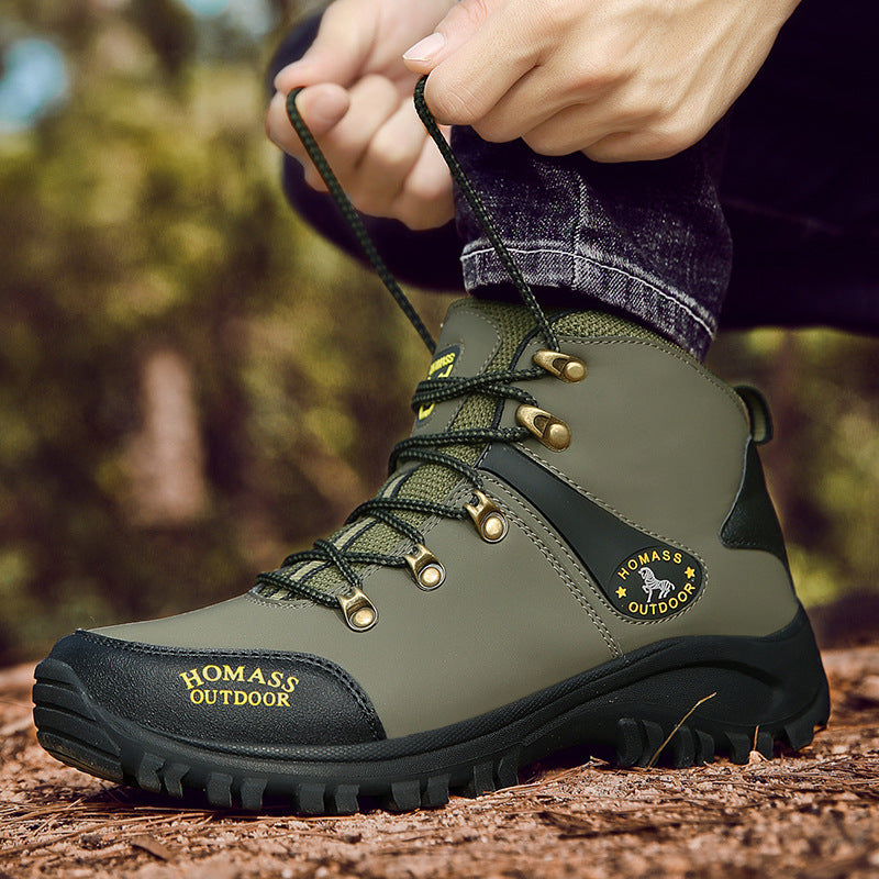 WildKing Herren Mid-Cut Stahlkappen-Wanderschuhe B2042 – Wasserdicht, Rutschfest & Robuste Outdoor-Boots