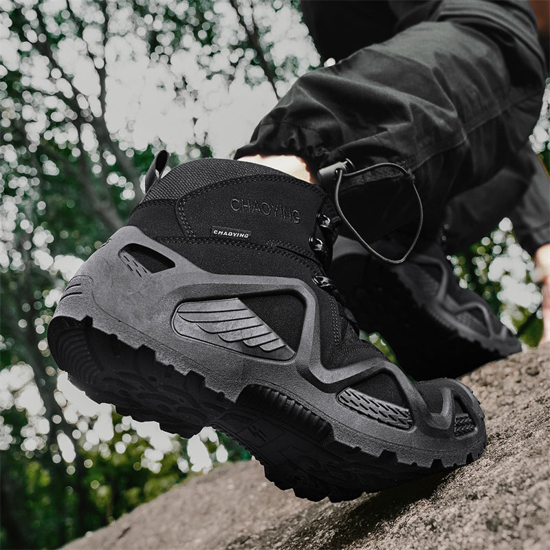 WildKing Herren Rutschfeste Wanderschuhe mit Dicker Sohle C306