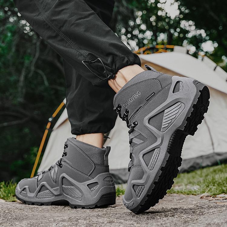 WildKing Herren Rutschfeste Wanderschuhe mit Dicker Sohle C306