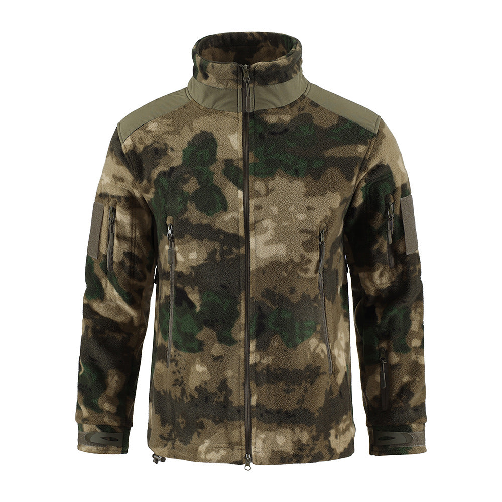 WildKing Herren Outdoor Fleece Camouflage Taktische Jacke G213