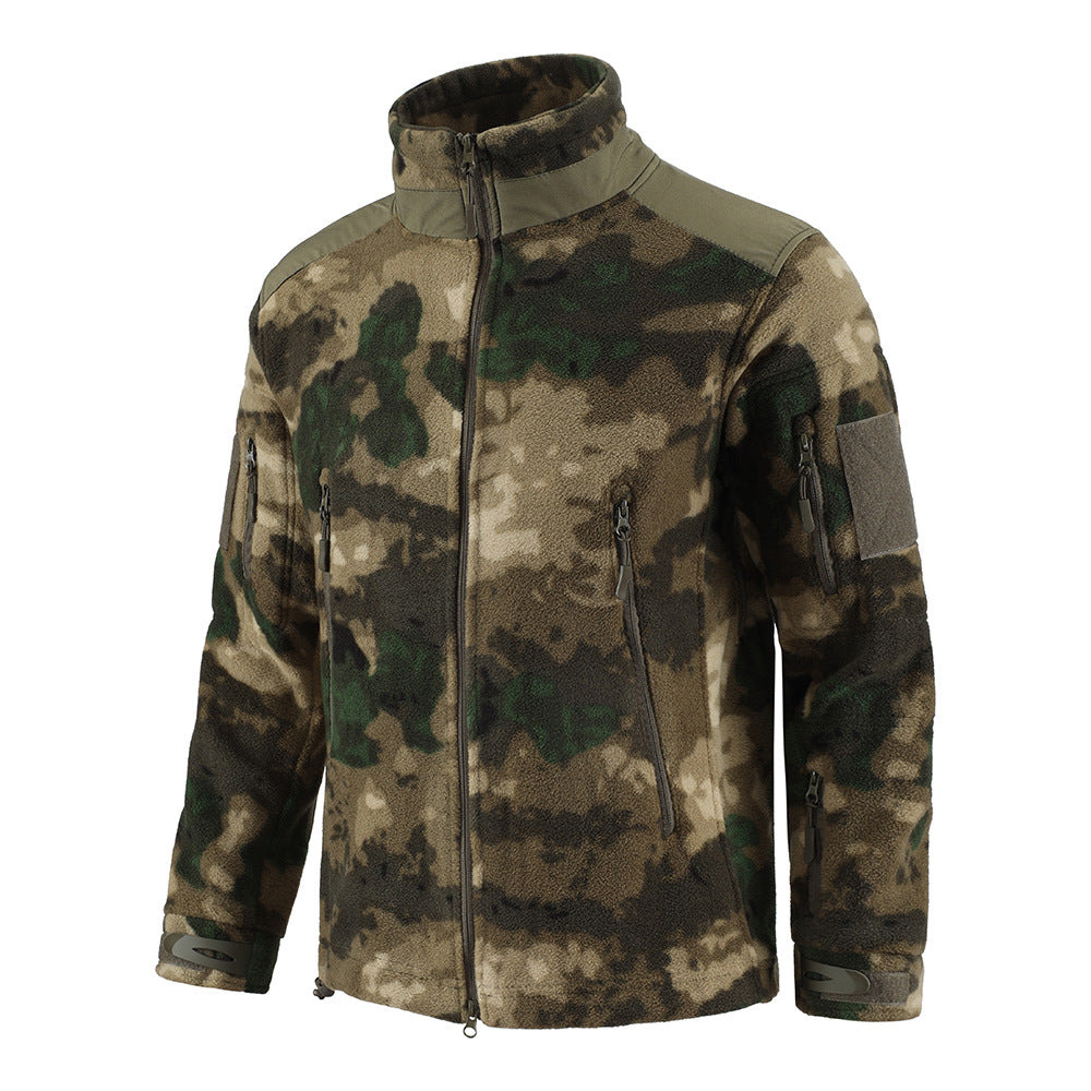 WildKing Herren Outdoor Fleece Camouflage Taktische Jacke G213