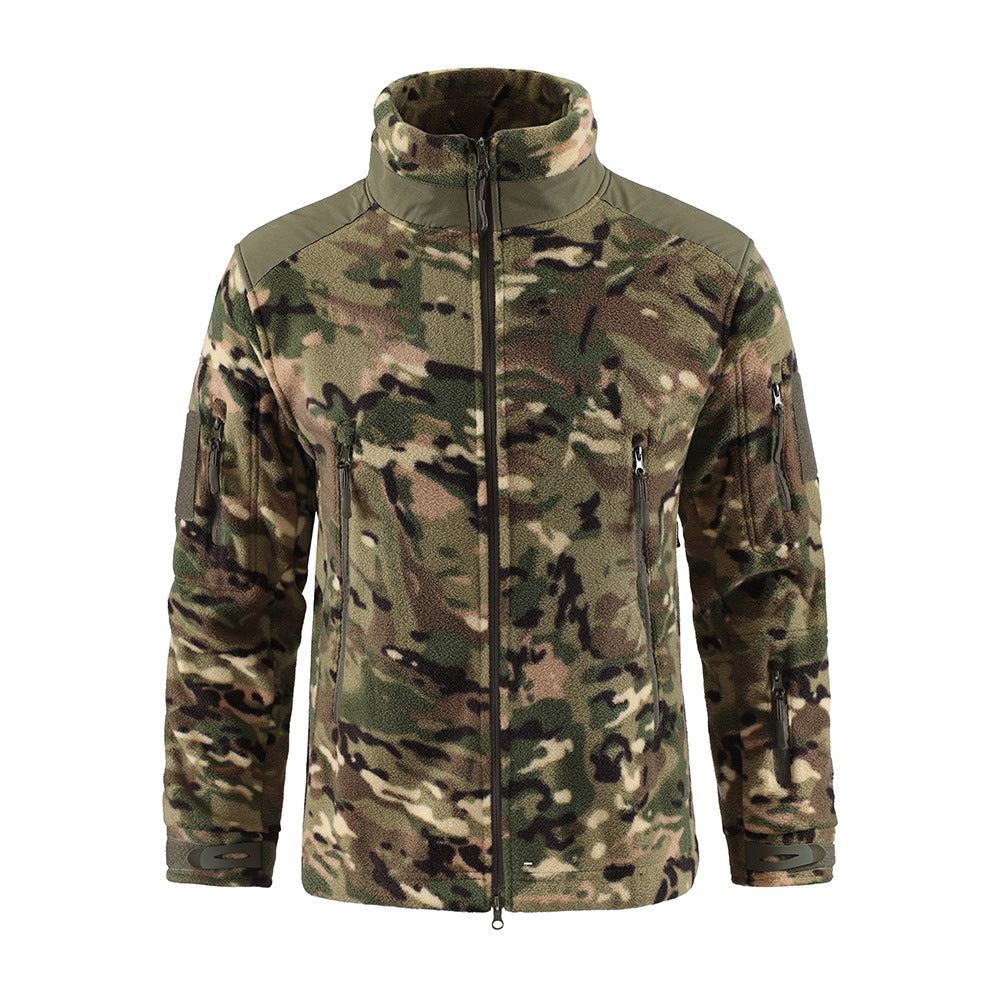 WildKing Herren Outdoor Fleece Camouflage Taktische Jacke G213